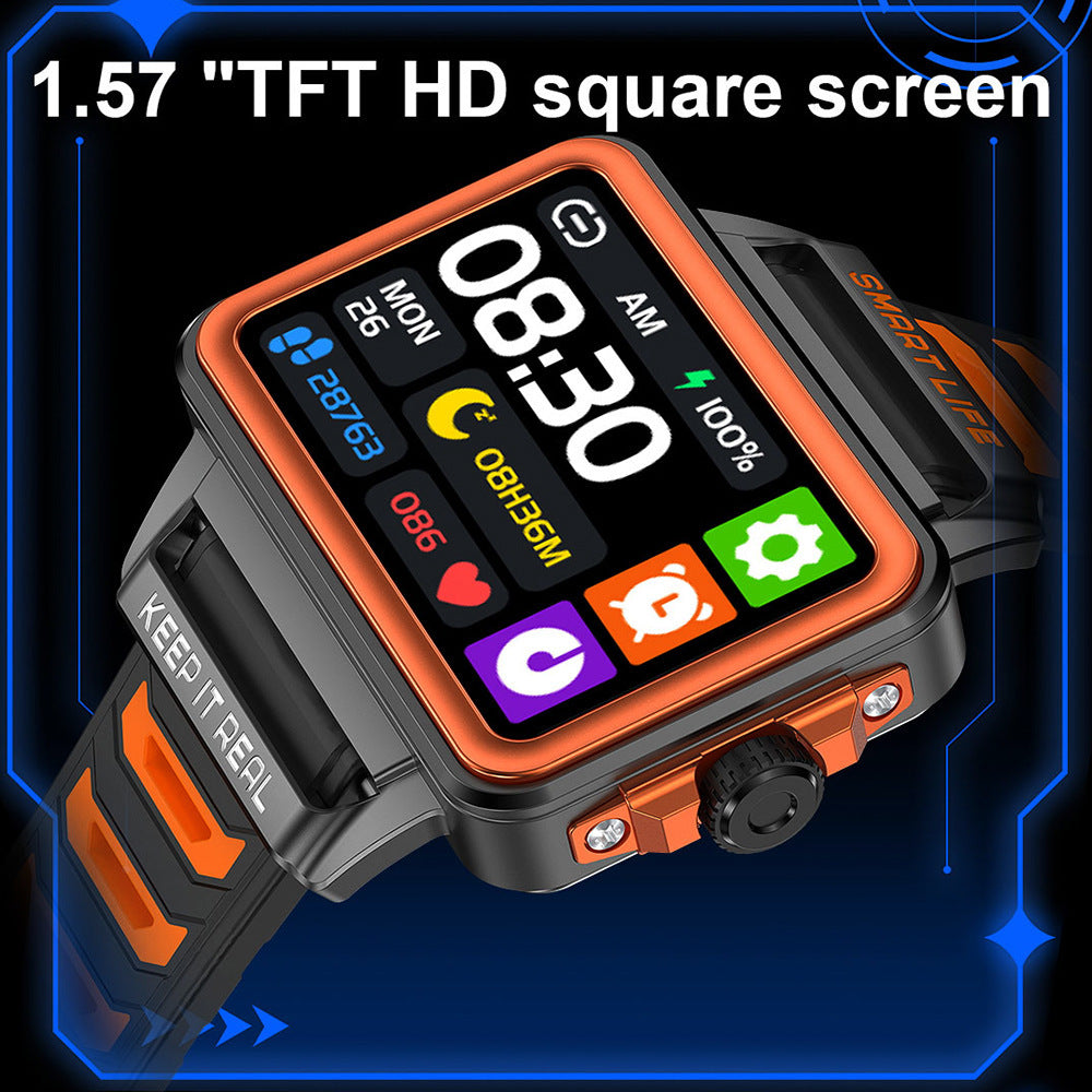 Sleek Durable Smart Watch / 1.57-inch TFT HD Square Screen