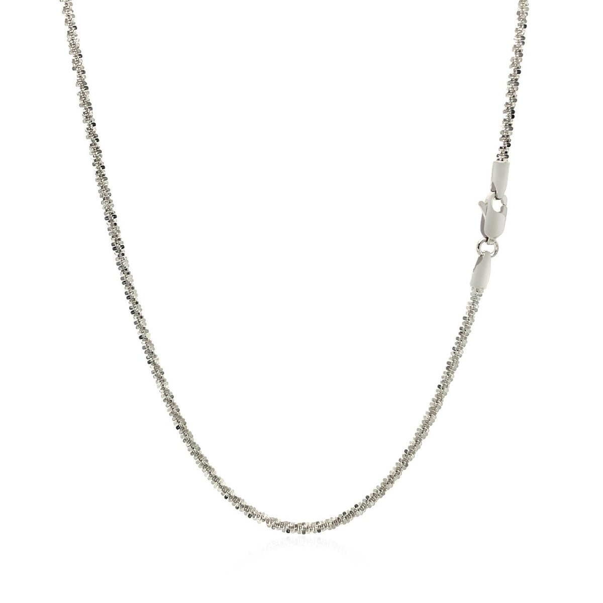 Cadena Brillante de Oro Blanco de 14k 1.5mm