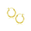 14k Yellow Gold Polished Hoop Earrings (15 mm)