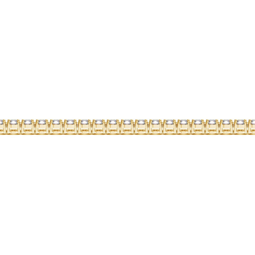 Lab Grown Round Diamond Tennis Bracelet in 14k Yellow Gold (5 cctw  F/G  VS2/SI1)