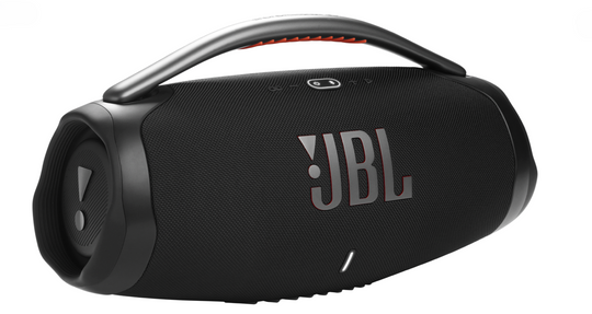 JBL Boombox 3 - Wireless BT Speaker - Built-In Radio, SD Card Slot, USB-A + USB-C Drive, 3.5mm Jack, Power Bank