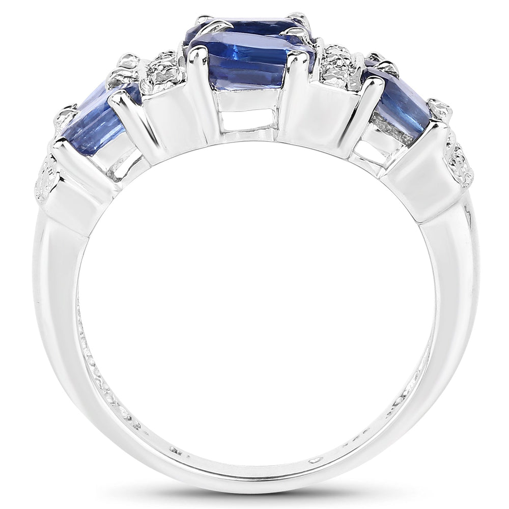 2.44 Carat Genuine Kyanite .925 Sterling Silver Ring