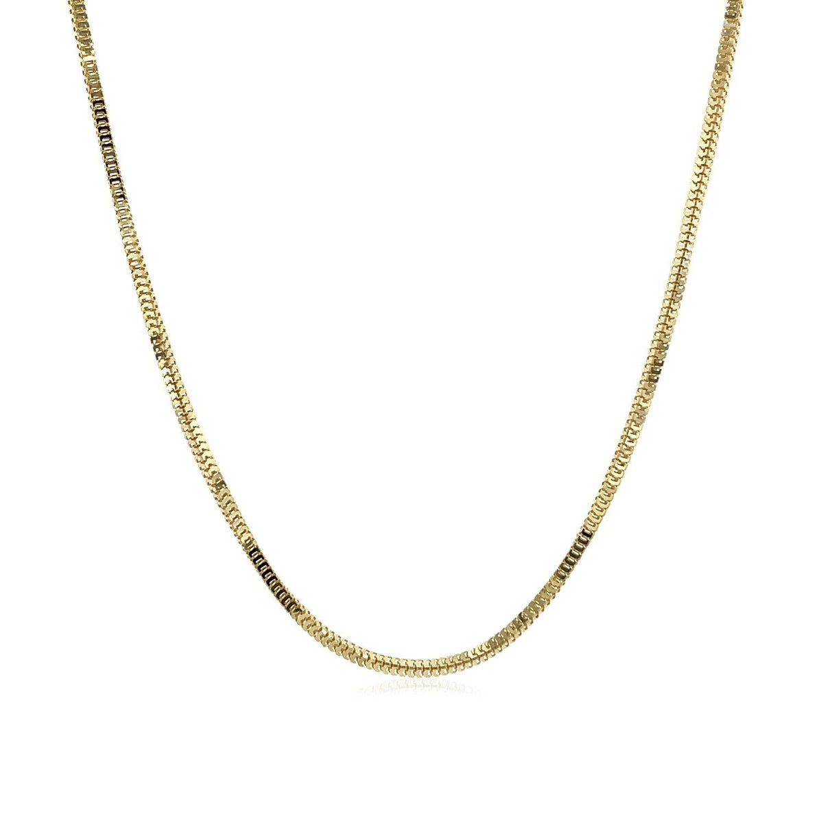 Cadena Milano de oro amarillo de 14k y 1,1 mm