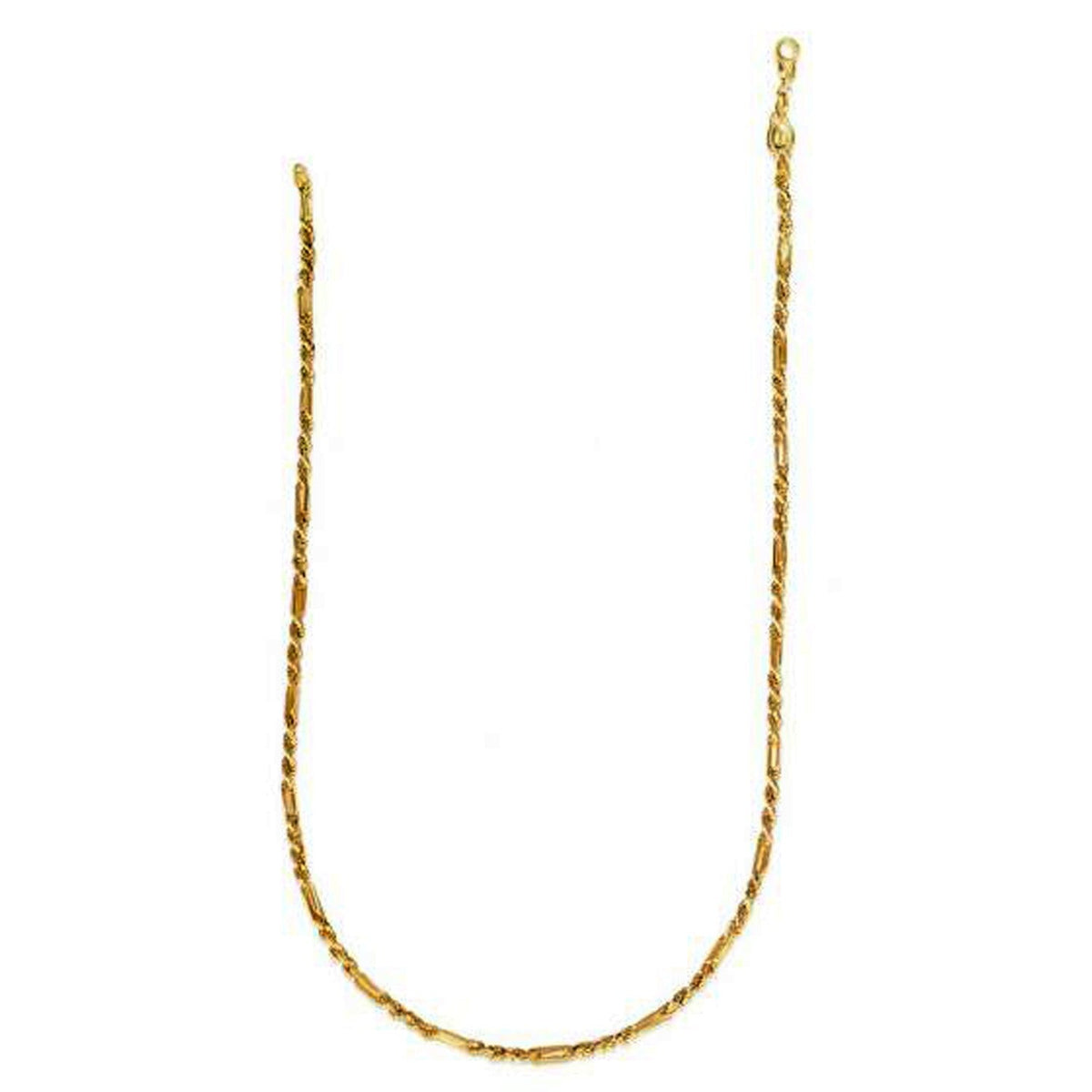 Cadena de Oro Amarillo de 14k con Cordón de Figa (3.00 mm)