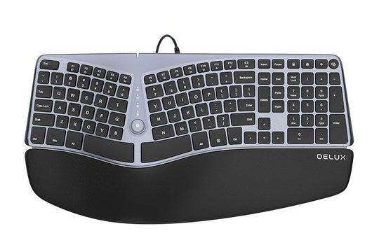 Deluxe Ergonomic Keyboard - Silent Typing