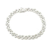 Pulsera de tenis de plata de ley con diamantes auténticos de 0,25 ct