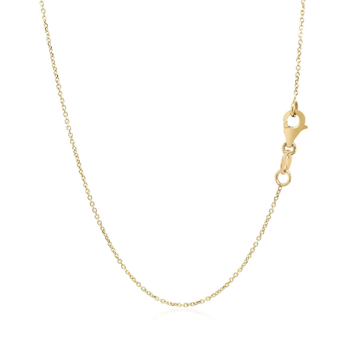 Collar de oro amarillo de 14k con pequeños rectángulos entrelazados