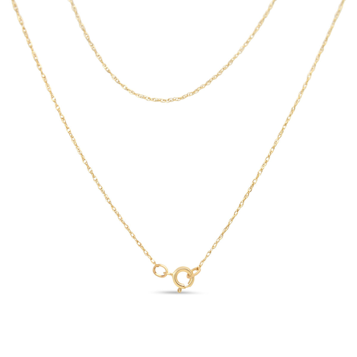 Collar con colgante en forma de corazón, chapado en oro amarillo de 14 quilates sobre plata de ley .925 con diamantes redondos y talla baguette de 1/4 Cttw (color H-I, claridad SI2-I1), 45 cm