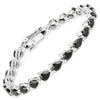 14.82 Carat Genuine Black Spinel 925 Sterling Silver Bracelet