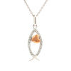 .17ct Cross Religious Pendant Sterling Silver 10KT Gold