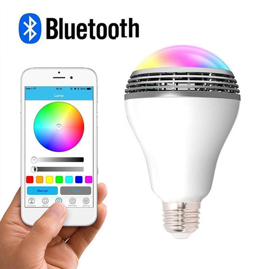 HarmonyGlow SmartBulb Pro 2 - RGB LED Bulb with Bluetooth Audio Speaker & App Connection