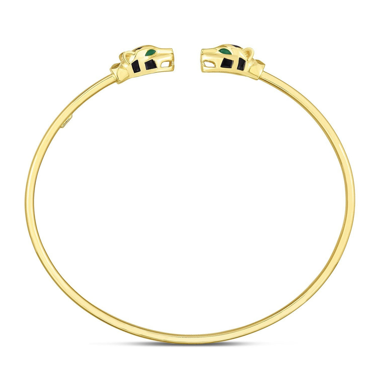 Pulsera de pantera de oro amarillo de 14k (3.00 mm)