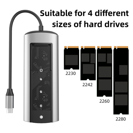 Ultimate 8-in-1 Docking Station with SSD Disk Expansion - High Speed / Large Memory