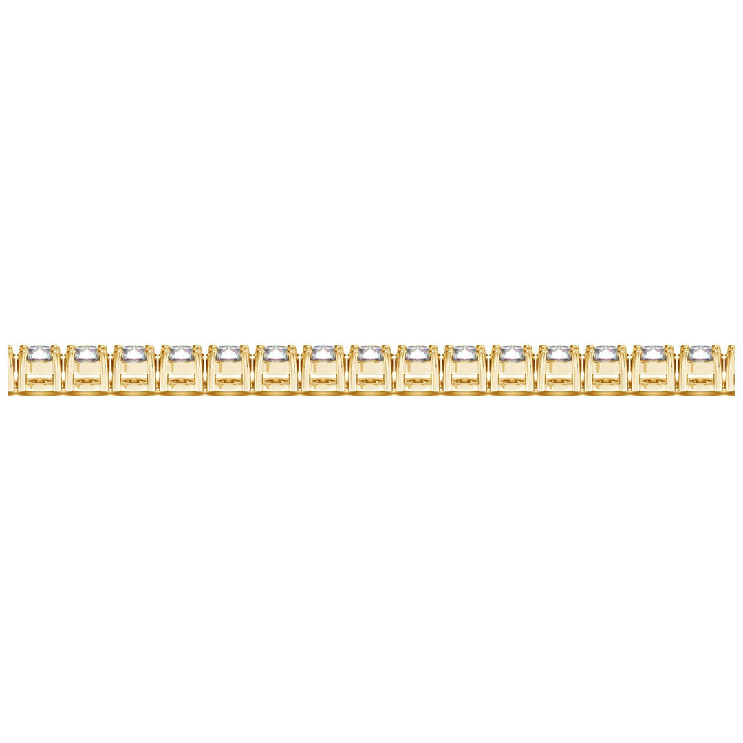 Lab Grown Round Diamond Tennis Bracelet in 14k Yellow Gold (8 cctw F/G  VS2/SI1)