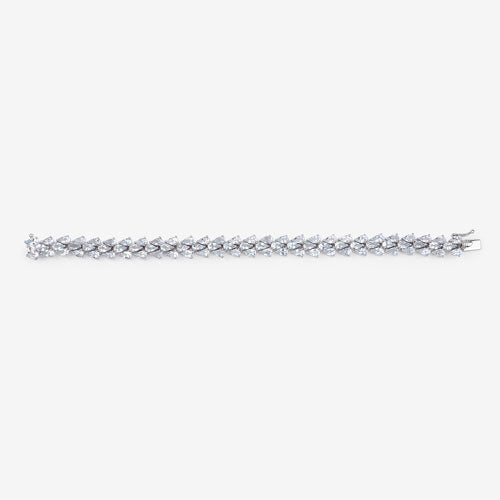 Pulsera de Plata de Ley 925 con Aguamarina Genuina de 14,11 Quilates