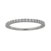 Cubic Zirconium Wedding Band Ring Sterling Silver