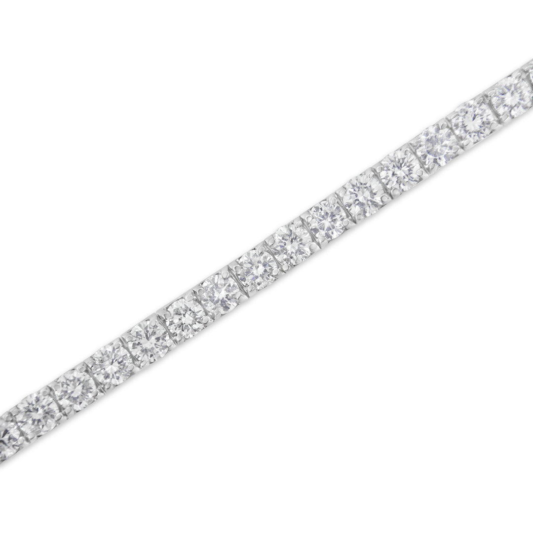 IGI Certified 4.0 Cttw Diamond 14K White Gold Classic 7â€ Tennis Bracelet (H-I Color, I1-I2 Clarity)