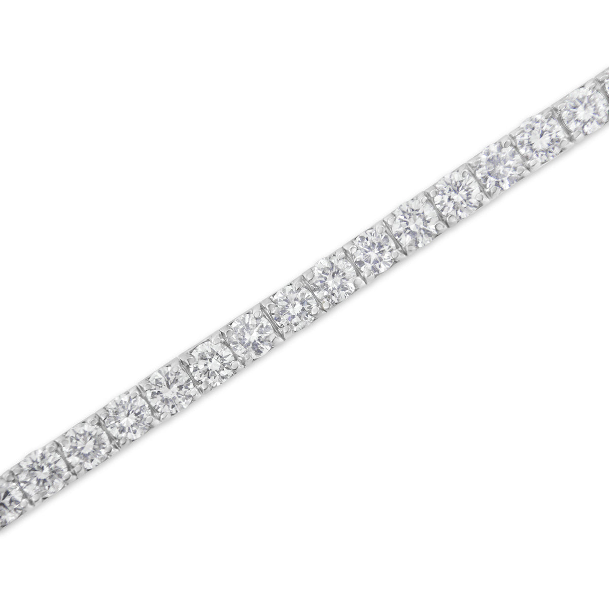 IGI Certified 4.0 Cttw Diamond 14K White Gold Classic 7â€ Tennis Bracelet (H-I Color, I1-I2 Clarity)