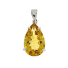 Genuine 3.80ct Citrine Fashion Pendants Sterling Silver