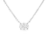 14K White Gold 1/2 Cttw Lab Grown Oval Shape Solitaire Diamond East West 18