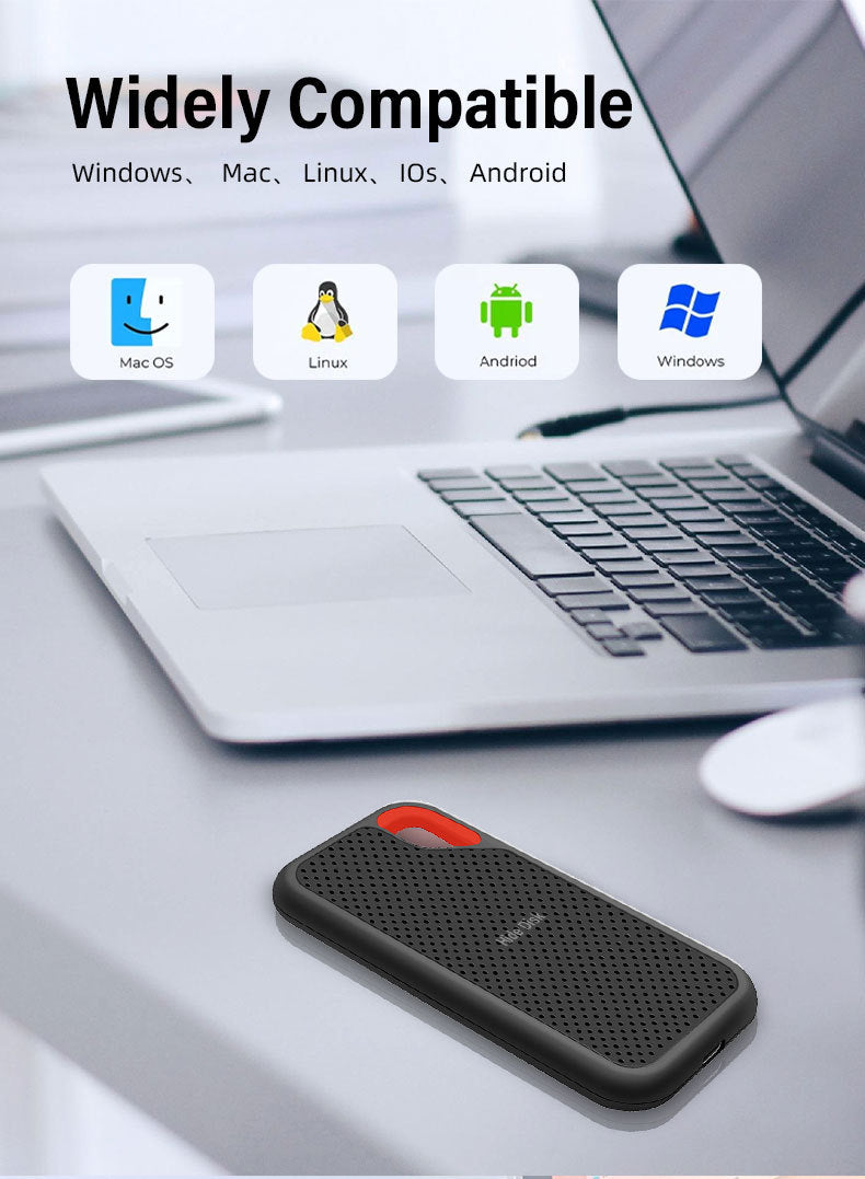 Portable SSD - High-Speed Mobile Solid State Drive with Type-C 3.1