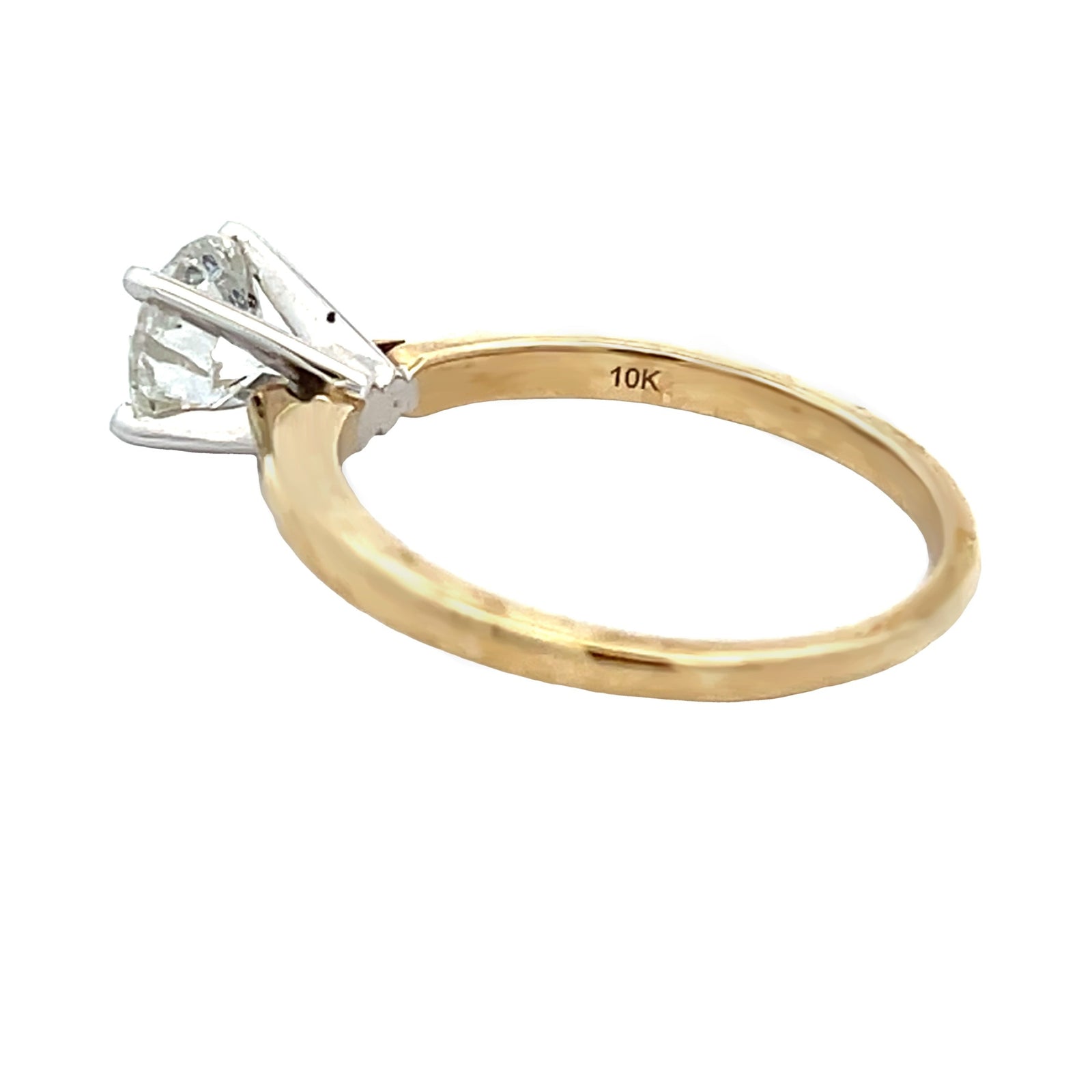 Diamante natural de 1,00 ct Oro amarillo de 10 quilates