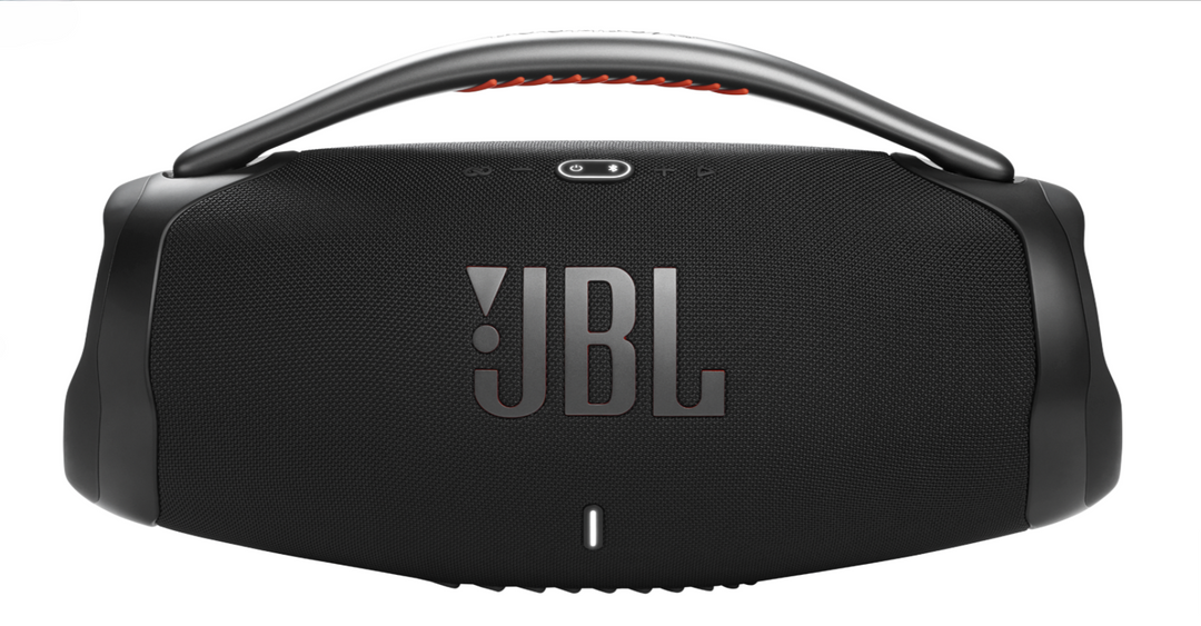 JBL Boombox 3 - Wireless BT Speaker - Built-In Radio, SD Card Slot, USB-A + USB-C Drive, 3.5mm Jack, Power Bank