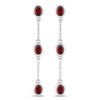 2.70 Carat Genuine Garnet .925 Sterling Silver Earrings
