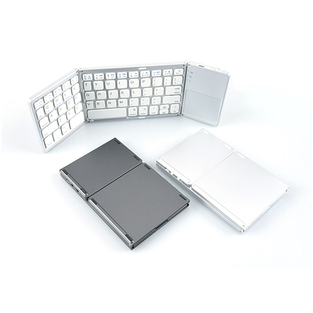 Mini Tri-fold Bluetooth Keyboard For Mobile Phone Computer Portable Wireless Thin Touch Universal