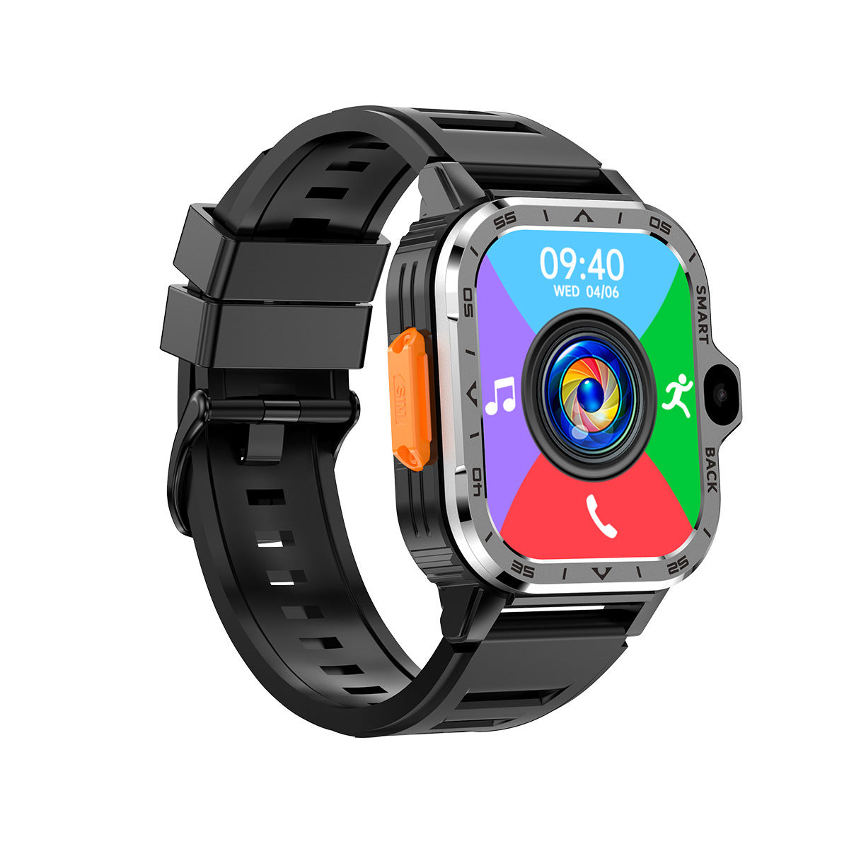 Rugged Android OS Smart-Watch - Google Play Store - GPS, Bluetooth, Wi-Fi, 4G Cellular - Dual Camera