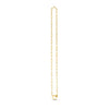 14k Yellow Gold Heart Element Paperclip Necklace