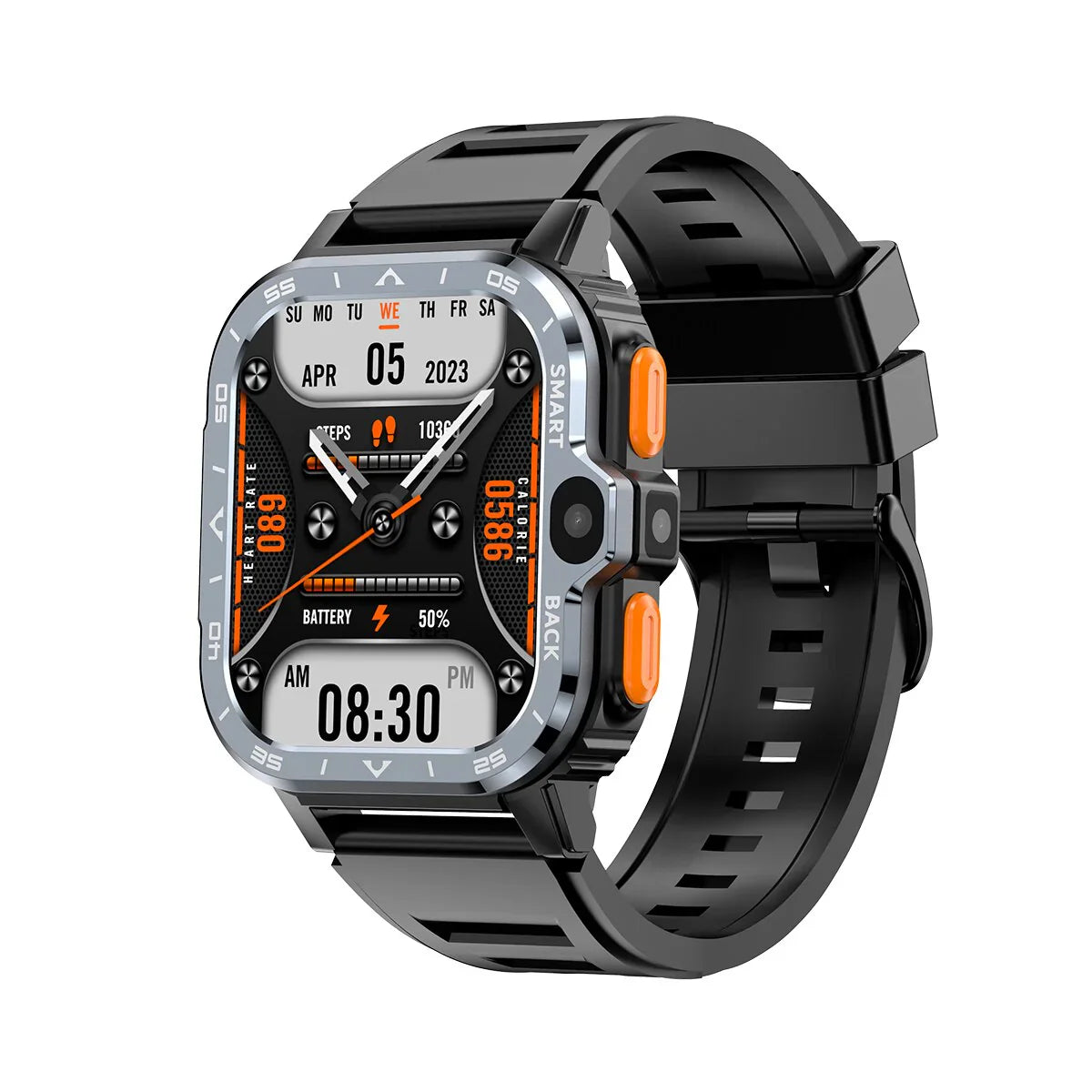 Reloj inteligente resistente con sistema operativo Android - Google Play Store - GPS, Bluetooth, Wi-Fi, red celular 4G - Cámara dual