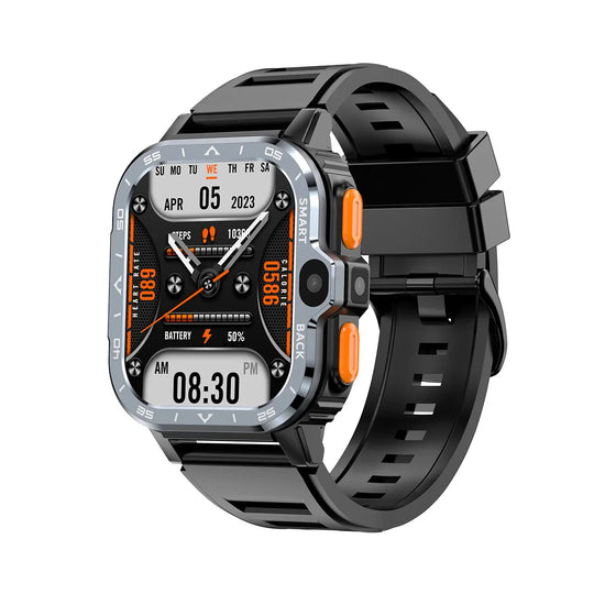 Rugged Android OS Smart-Watch - Google Play Store - GPS, Bluetooth, Wi-Fi, 4G Cellular - Dual Camera