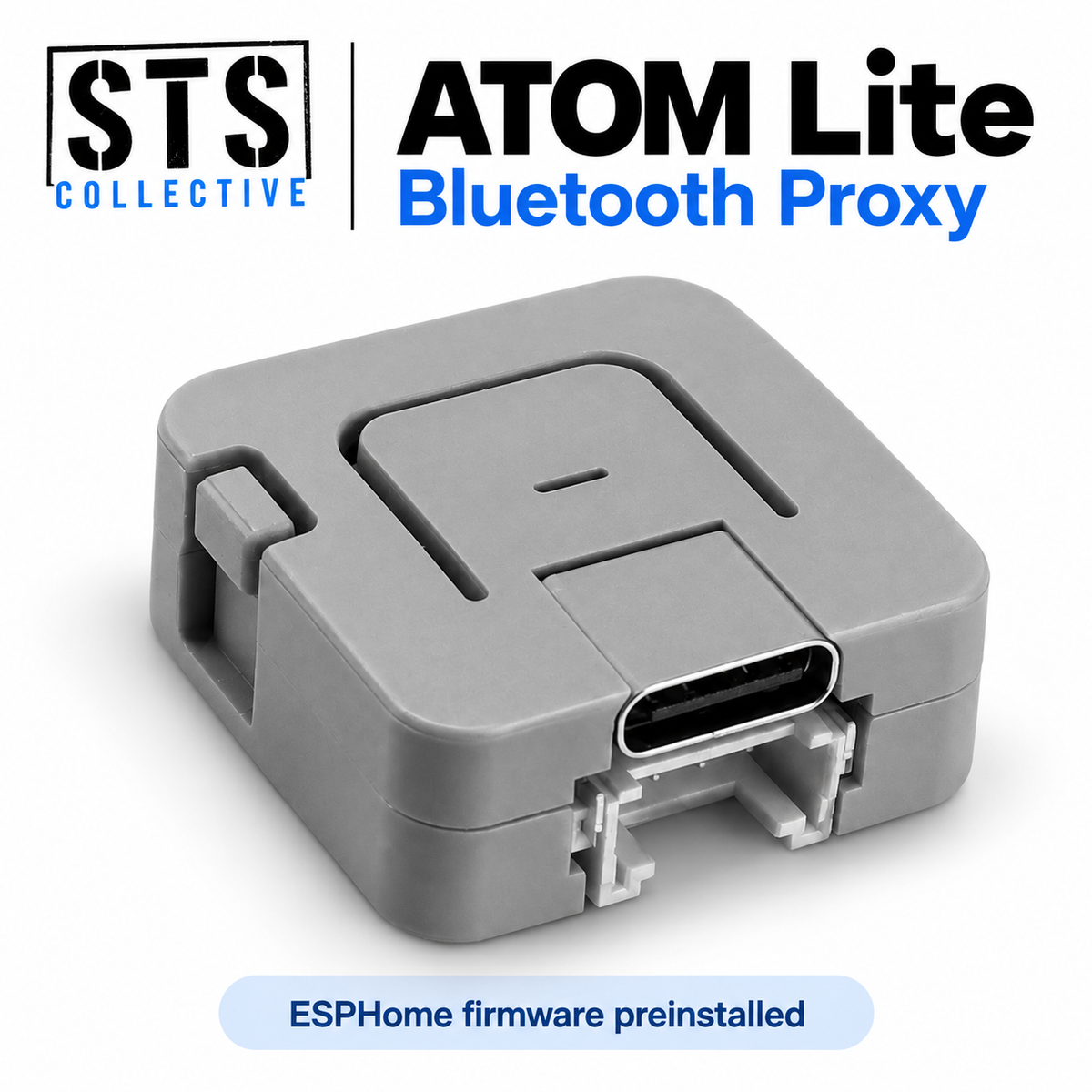 M5Stack ATOM Lite Bluetooth Proxy for Home Assistant | ESPHome Preinstalled