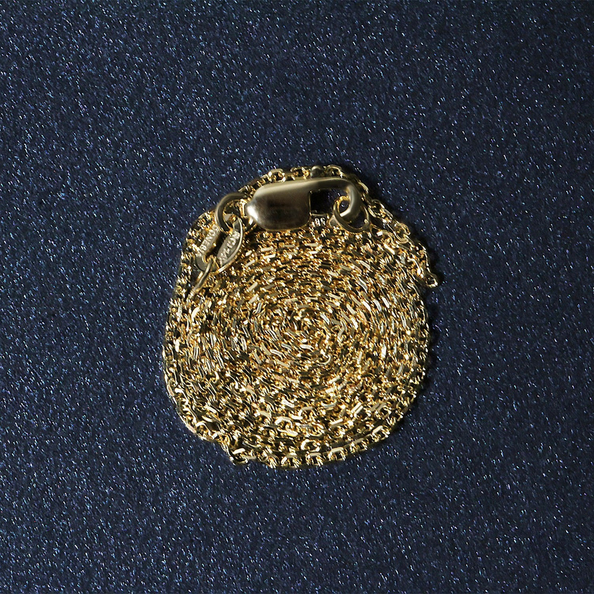 Cadena de Eslabones de Cable con Corte de Diamante de Oro Amarillo de 14k 1.1mm