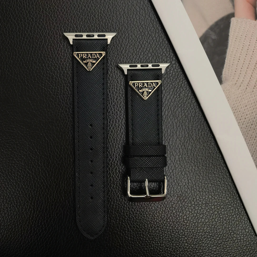 Ремешок для Apple Watch из кожи с монограммой "Двойной треугольник"
