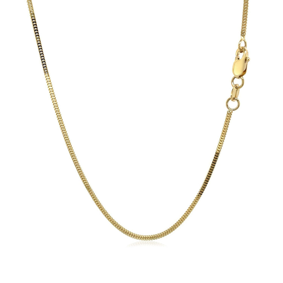 Cadena Milano de oro amarillo de 14k y 1,1 mm