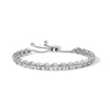 14K White Gold 6.00 Cttw Diamond 4â€-10â€ Adjustable Bolo Tennis Bracelet (I-J Color, I1-I2 Clarity)