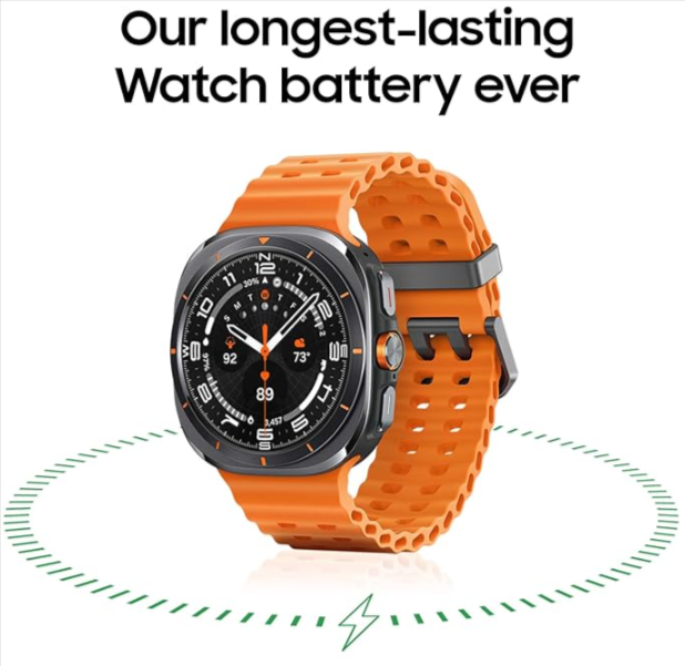 Samsung Galaxy Watch Ultra 2 47mm Upgrade! - with full Android OS and Google Play Store - Built-In Rotating Camera - Wi-Fi, Bluetooth, GPS, Cellular 4G