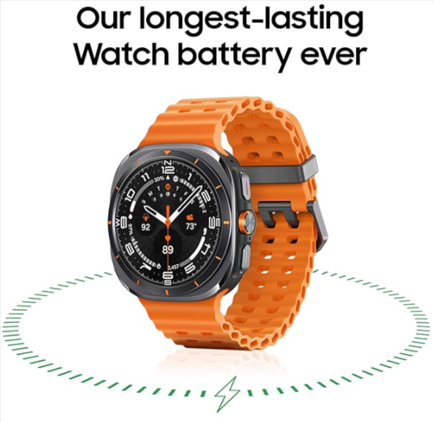 Upgraded Galaxy Watch Ultra 2 47mm - with full Android OS and Google Play Store - Built-In Rotating Camera - Wi-Fi, Bluetooth, GPS, Cellular 5G