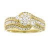 Genuine 1.00ct Diamond Eng Only 14KT Yellow Gold
