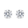 Pendientes Clásicos de Oro Blanco de 14K con Diamantes de Laboratorio de 5/8 Cttw Engarzados en 4 Garras (Color F-G, Claridad VS2-SI1)