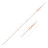 Double Extendable Cable Chain in 14k Rose Gold (0.6mm)