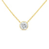 10K Yellow Gold 1/3 Carat Round Brilliant-Cut Diamond Modern Bezel-Set Solitaire 16