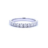 Natural .75ct Diamond Wedding Band Ring 14KT White Gold