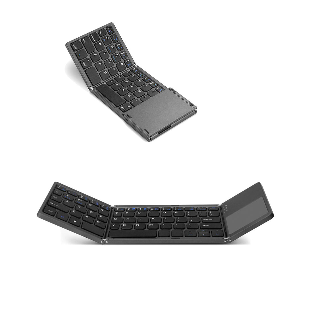 Mini Tri-fold Bluetooth Keyboard For Mobile Phone Computer Portable Wireless Thin Touch Universal