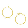 10k Yellow Gold Polished Hoop Earrings (30 mm)