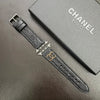 Luxury Gold Monogram 3D Embossed Leather Apple Watch Strap