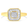 10K Yellow Gold Diamond Cocktail Ring (1/2 Cttw, I-J Color, SI2-I1 Clarity) - Size 6