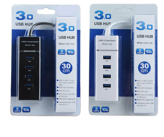 High-Speed USB 3.0 Hub Splitter - 1 to 4 - USB Type-A